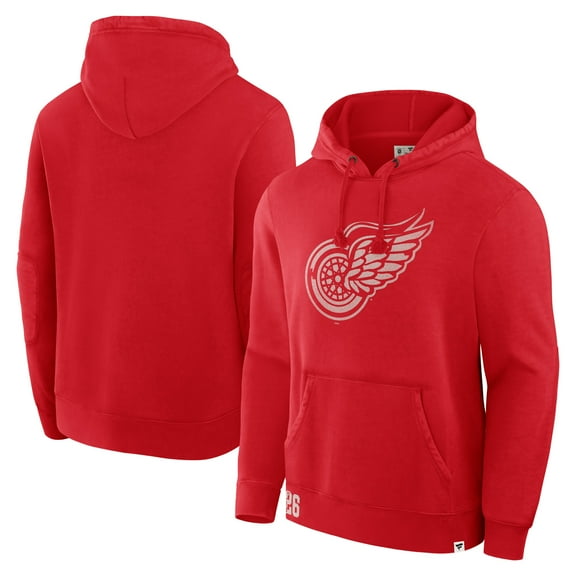 Men's Fanatics Red Detroit Red Wings Decades Collection Tradition Hoodie