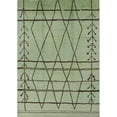 thumbnail image 1 of Ahgly Company Machine Washable Indoor Rectangle Industrial Modern Green Area Rugs, 6' x 9', 1 of 7