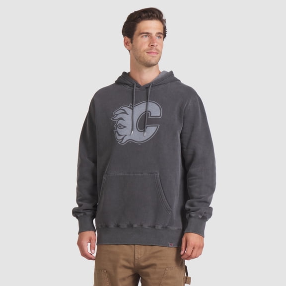 Men's Fanatics Black Calgary Flames Made in Canada Pullover Hoodie