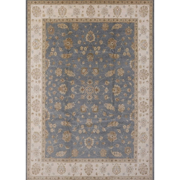 Ahgly Company Machine Washable Indoor Rectangle Industrial Modern Sandstone Brown Area Rugs, 8' x 12'