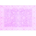 thumbnail image 1 of Ahgly Company Machine Washable Indoor Rectangle Oriental Purple Traditional Area Rugs, 2' x 4', 1 of 4