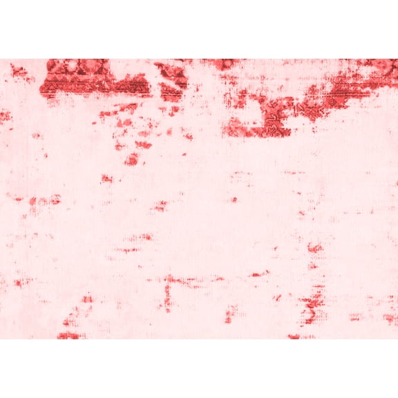 Ahgly Company Machine Washable Indoor Rectangle Oriental Red Modern Area Rugs, 4' x 6'