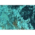 thumbnail image 1 of Ahgly Company Machine Washable Indoor Rectangle Oriental Turquoise Blue Industrial Area Rugs, 2' x 3', 1 of 4