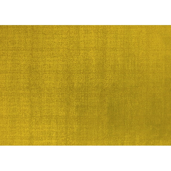Ahgly Company Machine Washable Indoor Rectangle Oriental Yellow Industrial Area Rugs, 3' x 5'