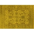 thumbnail image 1 of Ahgly Company Machine Washable Indoor Rectangle Oriental Yellow Industrial Area Rugs, 4' x 6', 1 of 4