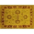 thumbnail image 1 of Ahgly Company Machine Washable Indoor Rectangle Oriental Yellow Industrial Area Rugs, 5' x 7', 1 of 4