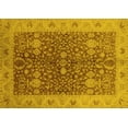 thumbnail image 1 of Ahgly Company Machine Washable Indoor Rectangle Oriental Yellow Industrial Area Rugs, 7' x 9', 1 of 1