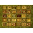 thumbnail image 1 of Ahgly Company Machine Washable Indoor Rectangle Oriental Yellow Modern Area Rugs, 2' x 3', 1 of 4