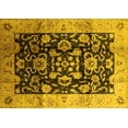 thumbnail image 1 of Ahgly Company Machine Washable Indoor Rectangle Oriental Yellow Traditional Area Rugs, 2' x 4', 1 of 4
