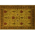 thumbnail image 1 of Ahgly Company Machine Washable Indoor Rectangle Oriental Yellow Traditional Area Rugs, 4' x 6', 1 of 4