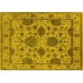 thumbnail image 1 of Ahgly Company Machine Washable Indoor Rectangle Oriental Yellow Traditional Area Rugs, 5' x 7', 1 of 4