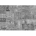 thumbnail image 1 of Ahgly Company Machine Washable Indoor Rectangle Patchwork Gray Transitional Area Rugs, 2' x 5', 1 of 4