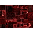 thumbnail image 1 of Ahgly Company Machine Washable Indoor Rectangle Patchwork Red Transitional Area Rugs, 5' x 7', 1 of 4