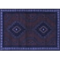 thumbnail image 1 of Ahgly Company Machine Washable Indoor Rectangle Persian Blue Traditional Area Rugs, 2' x 3', 1 of 4
