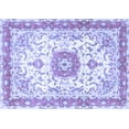 thumbnail image 1 of Ahgly Company Machine Washable Indoor Rectangle Persian Blue Traditional Area Rugs, 2' x 3', 1 of 4