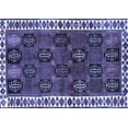 thumbnail image 1 of Ahgly Company Machine Washable Indoor Rectangle Persian Blue Traditional Area Rugs, 3' x 5', 1 of 4