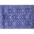 thumbnail image 1 of Ahgly Company Machine Washable Indoor Rectangle Persian Blue Traditional Area Rugs, 6' x 9', 1 of 4