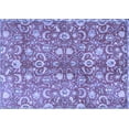 thumbnail image 1 of Ahgly Company Machine Washable Indoor Rectangle Persian Blue Traditional Area Rugs, 8' x 10', 1 of 4