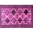 thumbnail image 1 of Ahgly Company Machine Washable Indoor Rectangle Persian Purple Traditional Area Rugs, 7' x 9', 1 of 4