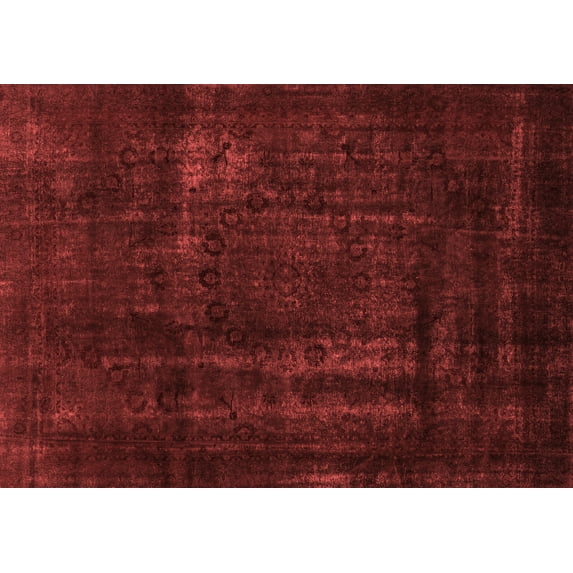 Ahgly Company Machine Washable Indoor Rectangle Persian Red Bohemian Area Rugs, 6' x 9'