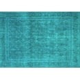 thumbnail image 1 of Ahgly Company Machine Washable Indoor Rectangle Persian Turquoise Blue Bohemian Area Rugs, 5' x 7', 1 of 4