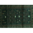 thumbnail image 1 of Ahgly Company Machine Washable Indoor Rectangle Persian Turquoise Blue Traditional Area Rugs, 2' x 3', 1 of 4