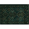 thumbnail image 1 of Ahgly Company Machine Washable Indoor Rectangle Persian Turquoise Blue Traditional Area Rugs, 2' x 4', 1 of 4