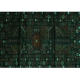 thumbnail image 1 of Ahgly Company Machine Washable Indoor Rectangle Persian Turquoise Blue Traditional Area Rugs, 4' x 6', 1 of 4