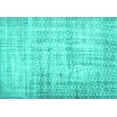 thumbnail image 1 of Ahgly Company Machine Washable Indoor Rectangle Persian Turquoise Blue Traditional Area Rugs, 5' x 7', 1 of 4