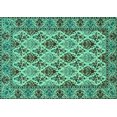 thumbnail image 1 of Ahgly Company Machine Washable Indoor Rectangle Persian Turquoise Blue Traditional Area Rugs, 5' x 7', 1 of 4
