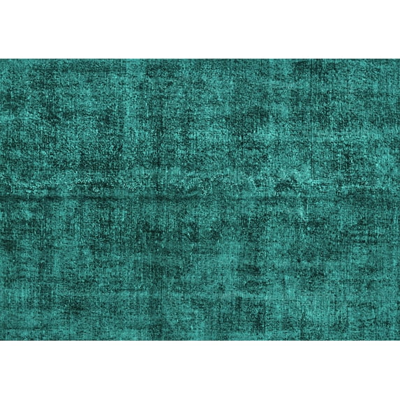 Ahgly Company Machine Washable Indoor Rectangle Persian Turquoise Blue Traditional Area Rugs, 5' x 7'