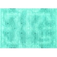 thumbnail image 1 of Ahgly Company Machine Washable Indoor Rectangle Persian Turquoise Blue Traditional Area Rugs, 5' x 8', 1 of 4