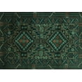 thumbnail image 1 of Ahgly Company Machine Washable Indoor Rectangle Persian Turquoise Blue Traditional Area Rugs, 5' x 8', 1 of 4