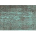 thumbnail image 1 of Ahgly Company Machine Washable Indoor Rectangle Persian Turquoise Blue Traditional Area Rugs, 7' x 10', 1 of 4