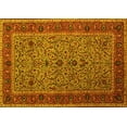 thumbnail image 1 of Ahgly Company Machine Washable Indoor Rectangle Persian Yellow Traditional Area Rugs, 2' x 3', 1 of 4