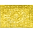 thumbnail image 1 of Ahgly Company Machine Washable Indoor Rectangle Persian Yellow Traditional Area Rugs, 2' x 3', 1 of 4