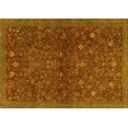 thumbnail image 1 of Ahgly Company Machine Washable Indoor Rectangle Persian Yellow Traditional Area Rugs, 2' x 4', 1 of 4