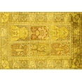 thumbnail image 1 of Ahgly Company Machine Washable Indoor Rectangle Persian Yellow Traditional Area Rugs, 2' x 4', 1 of 4