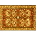 thumbnail image 1 of Ahgly Company Machine Washable Indoor Rectangle Persian Yellow Traditional Area Rugs, 2' x 4', 1 of 4