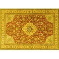thumbnail image 1 of Ahgly Company Machine Washable Indoor Rectangle Persian Yellow Traditional Area Rugs, 2' x 4', 1 of 4