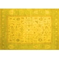 thumbnail image 1 of Ahgly Company Machine Washable Indoor Rectangle Persian Yellow Traditional Area Rugs, 2' x 5', 1 of 4