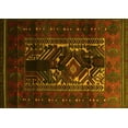 thumbnail image 1 of Ahgly Company Machine Washable Indoor Rectangle Persian Yellow Traditional Area Rugs, 2' x 5', 1 of 4