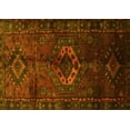 thumbnail image 1 of Ahgly Company Machine Washable Indoor Rectangle Persian Yellow Traditional Area Rugs, 2' x 5', 1 of 4