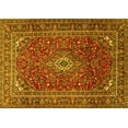 thumbnail image 1 of Ahgly Company Machine Washable Indoor Rectangle Persian Yellow Traditional Area Rugs, 3' x 5', 1 of 4