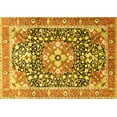 thumbnail image 1 of Ahgly Company Machine Washable Indoor Rectangle Persian Yellow Traditional Area Rugs, 3' x 5', 1 of 4