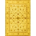 thumbnail image 1 of Ahgly Company Machine Washable Indoor Rectangle Persian Yellow Traditional Area Rugs, 5' x 7', 1 of 4