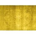 thumbnail image 1 of Ahgly Company Machine Washable Indoor Rectangle Persian Yellow Traditional Area Rugs, 5' x 7', 1 of 4