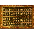thumbnail image 1 of Ahgly Company Machine Washable Indoor Rectangle Persian Yellow Traditional Area Rugs, 5' x 7', 1 of 4
