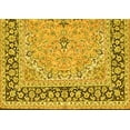 thumbnail image 1 of Ahgly Company Machine Washable Indoor Rectangle Persian Yellow Traditional Area Rugs, 5' x 7', 1 of 4