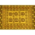 thumbnail image 1 of Ahgly Company Machine Washable Indoor Rectangle Persian Yellow Traditional Area Rugs, 5' x 7', 1 of 4